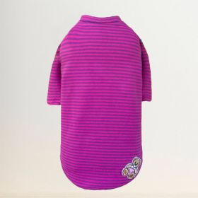 Striped Baby Beer Dog Tee (Color: Striped Pink, size: SM)