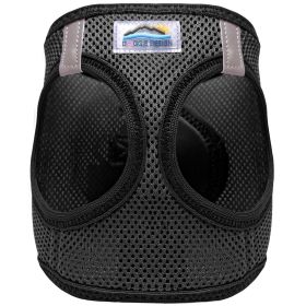 American River Solid Ultra Choke Free Dog Harness (Color: black, size: X-Small)