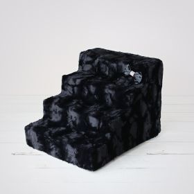Luxury Pet Stairs (Color: Black Diamond, size: 4- Step)