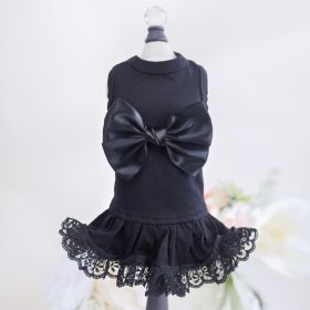 Ballerina Dog Dress Collection (Color: black, size: XS)