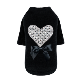Oh my Heart Dog Sweater (Color: black, size: LG)