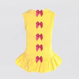 Summer Dreams Dog Dress (Color: yellow, size: SM)